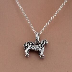 Sterling Silver Cocker Spaniel Charm Necklace